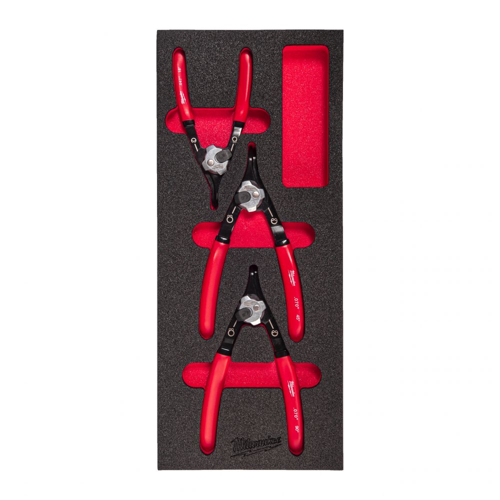 Sicherungsringzangen Einlage 3-teilige Einlage für Werkstattwagen 78 cm